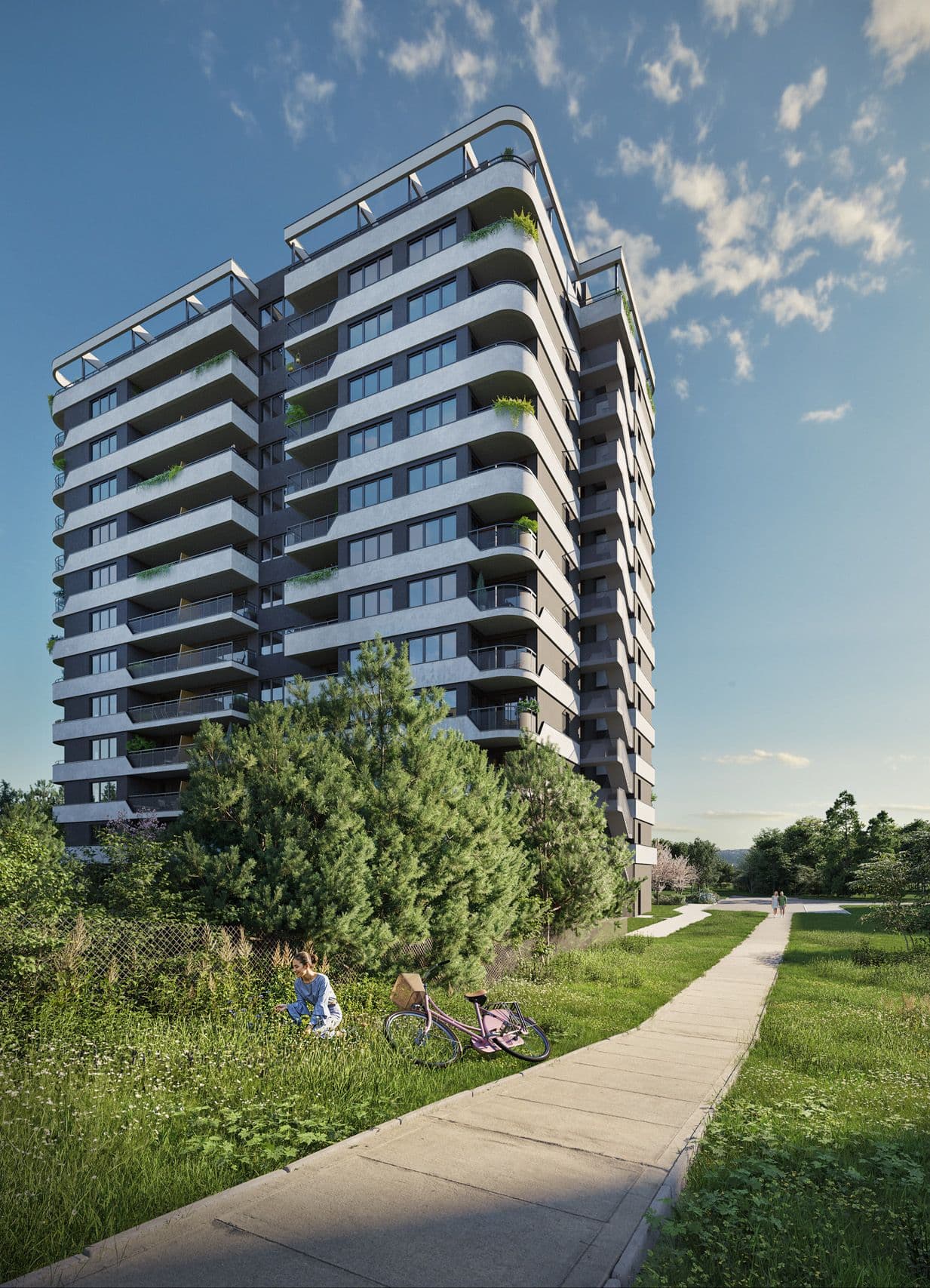 Nadstandardní balkony pro všechny byty